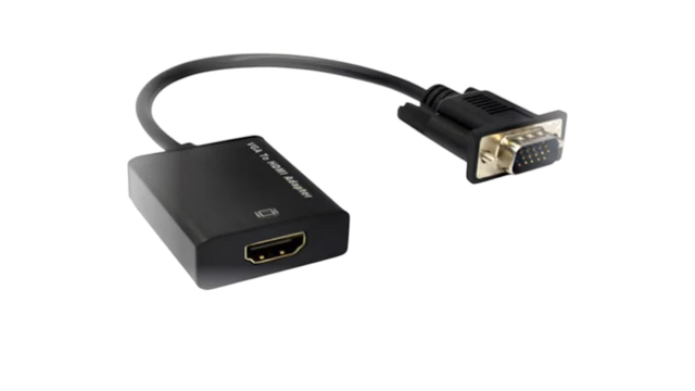 מתאם VGA לUSB + HDMI אודיו