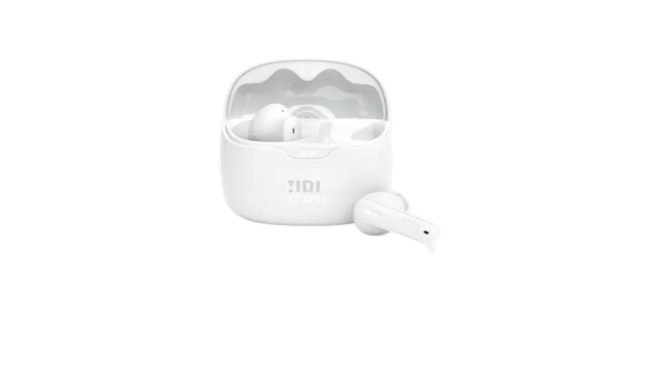 אוזניות בלוטוס | 2 JBL TUNE BEAM | לבן