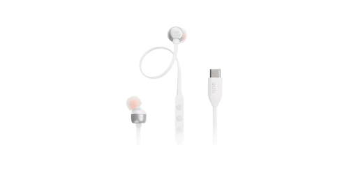 אוזניות חוטיות טייפ סי  |  JBL T310C | לבן