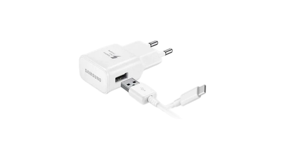 מטען מהיר + כבל USB לטייפ סי 15W | מקורי סמסונג | לבן
