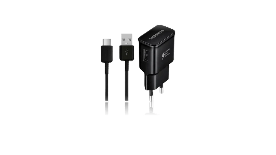 מטען מהיר + כבל USB לטייפ סי 15W | מקורי סמסונג | שחור