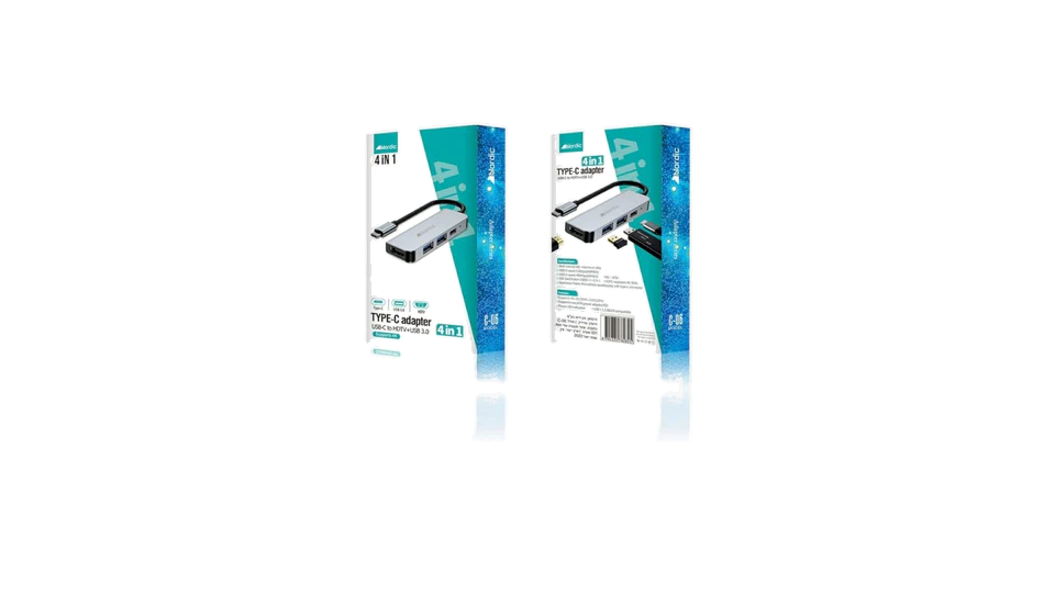 מפצל טייפ סי 4 ב 1 | HDMI/USB/TYPE-C | נורדיק