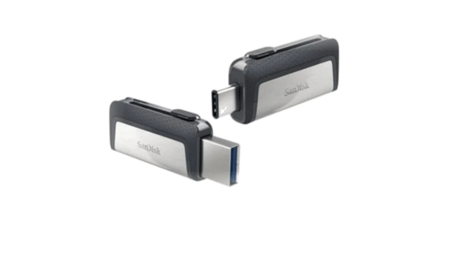 התקן  SANDISK |  256GB ULT DUAL USB/TYPE C
