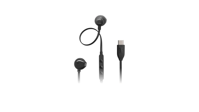 אוזניות חוטיות טייפ סי | JBL T305C | שחור