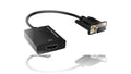מתאם VGA לUSB + HDMI אודיו